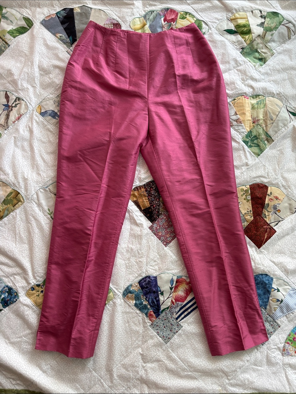Charter Club Raspberry Tailored Straight-Leg Pants